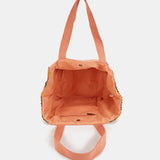 Bolsa de playa grande en coral