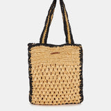 Bolso de hombro trenzado en beige
