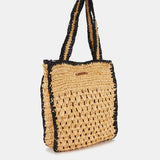 Bolso de hombro trenzado en beige