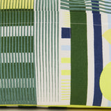 Bolsa de playa con estampado geométrico en verde