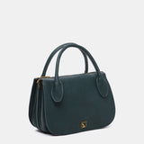 Bolso de mano en materiales reciclados azul