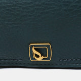 Small handbag in blue recycled materials