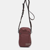 Bolso para el móvil en materiales reciclados burdeos