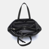 Small shopper bag in black jeans fabric