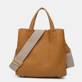 Bolso shopper en materiales reciclados camel