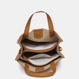 Bolso shopper en materiales reciclados camel