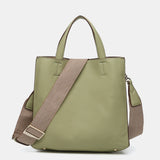 Green shopper bag made from recycled materials