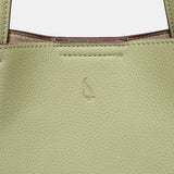 Green shopper bag made from recycled materials