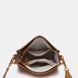Camel recycled material shoulder bag