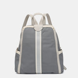 Graue Tasche aus recycelten Materialien.
