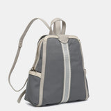 Graue Tasche aus recycelten Materialien.