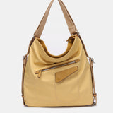 Tasche - Rucksack aus recyceltem Material in Gelb.