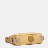 Tasche - Rucksack aus recyceltem Material in Gelb.