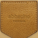 Tasche - Rucksack aus recyceltem Material in Gelb.