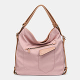 Tasche - Rucksack aus recyceltem Material in Rosa.