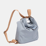 Tasche - Rucksack aus recyceltem blauen Material.