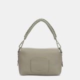 Shoulder bag in green recycled materials