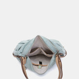 Tasche - Rucksack aus recycelten und gepolsterten Materialien in Blau.