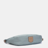 Shoulder bag in recycled and padded materials, blue