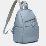 Backpack in blue recycled materials