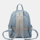 Backpack in blue recycled materials