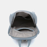 Backpack in blue recycled materials