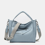 Handbag made of recycled materials in blue