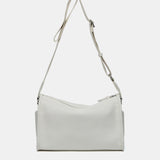 Crossbody bag in beige recycled materials