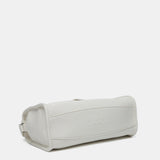 Crossbody bag in beige recycled materials