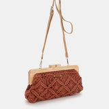 Clutch en macramé terracota