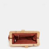 Clutch en macramé terracota