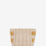 Toiletry bag with yellow print