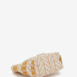 Toiletry bag with yellow print