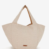 Camel print beach bag