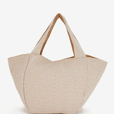 Camel print beach bag