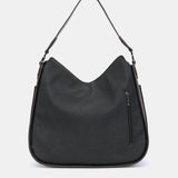 Bolso de hombro en materiales reciclados negro