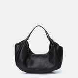 Black handbag made of recycled materials