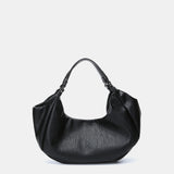 Black handbag made of recycled materials