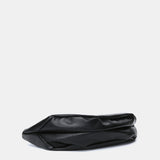 Black handbag made of recycled materials
