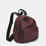 Mochila en materiales reciclados burdeos