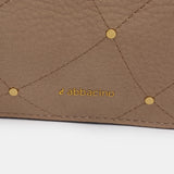 Crossbody bag in beige recycled materials