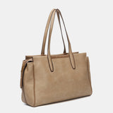 Bolso de hombro en materiales reciclados camel