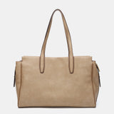 Bolso de hombro en materiales reciclados camel