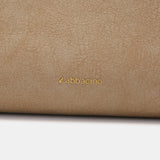 Bolso de hombro en materiales reciclados camel