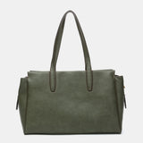 Bolso de hombro en materiales reciclados verde