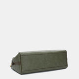 Bolso de hombro en materiales reciclados verde