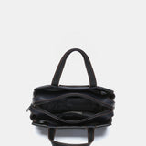 Bolso de mano en materiales reciclados negro