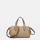 Camel handbag made from recycled materials