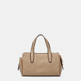 Camel handbag made from recycled materials