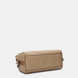 Camel handbag made from recycled materials